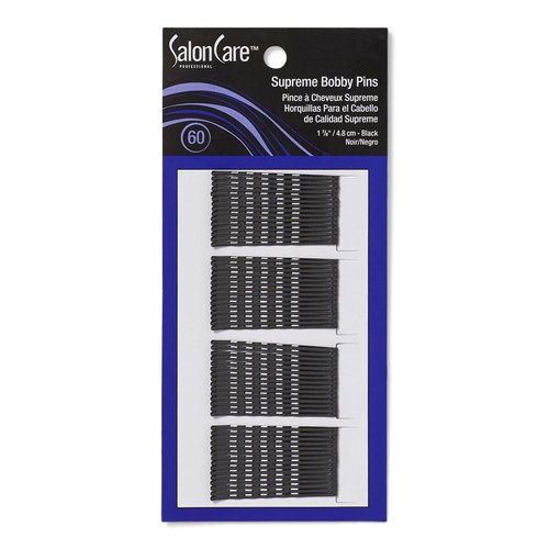 Salon Care Professional Supreme Black Bobby Pins 60 Count