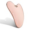 Scienlodic Stainless Steel Gua Sha Facial Tool, Metal Guasha Scraping Massage Tool for Face Jawline Body Legs, Skin Care Gift (Rose Gold)