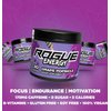 Rogue Energy Drink Powder for Long Gaming Hours - Gaming Energy Powder for Mental Focus - Sugar & Gluten Free - Gaming Supplement with Caffeine & Vitamins - Made in USA (Grape Popsicle - 30 Servings)