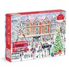 Galison Michael Storrings Christmas in London – 1000 Piece Puzzle Fun and Challenging Activity with Bright and Bold Artwork of The London Holiday Season for Adults and Families