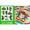 ATSMOICY 300 Pieces Cute Tractor Temporary Tattoos Stickers - Farm Green Tractor Birthday Party Supplies Decorations Favors Kids Tattoo Gifts