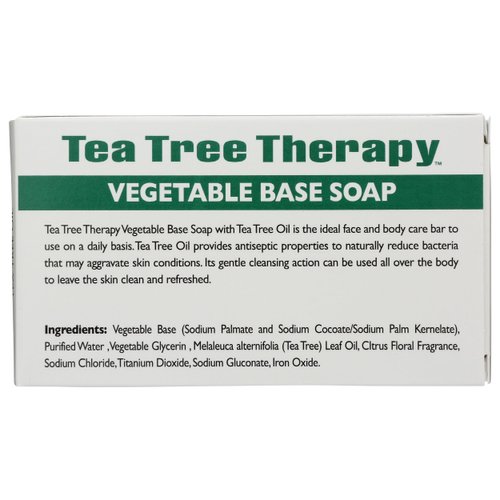 Tea Tree Therapy Vegetable Base Soap - 3.9 Oz