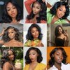 Magale 12 Inch Wear and Go Glueless Wigs Human Hair Pre Plucked Pre Cut Bob Wigs for Black Women Body Wave Lace Front Wigs Upgraded No Glue HD 4x4 Lace Closure Wig for Beginners