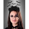 Jovono Halloween Headbands Black Bat Rose Headband Flower Hair Band Costume Hair Accessories for Women(1Pcs)