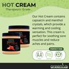GreenIVe Hot Cream Massage Lotion Hot & Cold Sensation for Joints and Muscles and Skin Tightning Wraps (8oz Jar)