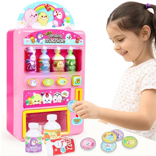 Woleigiao Kids Toy Vending Machine Toys for Kids with Music and Lights Juice Drink Vending Machines Dispenser Toys Perfects for Kids Girls and Boys Age 3-8