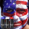 BOBISUKA Red White Blue Face Paint Stick Kit, Eye Black Sticks for Football Baseball Softball Lacrosse American-Flag, Body Paints Makeup Kit for Halloween Cosplay Special Effects Costume SFX