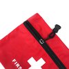 PAXLAMB Red First Aid Bag Empty First Aid Kit Empty Waterproof First Aid Pouch Small Mini for First Aid Kits Pack Emergency Hiking Backpacking Camping Travel Car Cycling (Red, 6x4.3Inch)