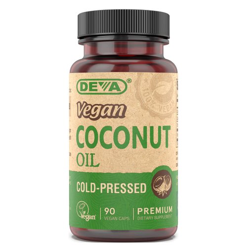Deva Vegan Virgin Coconut Oil - 500 mg 90 Vcap