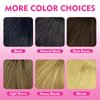 Clip in Bangs- Fake Bangs100% Human Hair Bangs Clip in Hair Extensions Wispy Bangs Clip On Air Bangs for Women Fringe With Temples Hairpieces Curved Bangs For Daily Wear (Dark Brown, Frensh Banga)