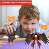 Forest & Twelfth 4" Transforming Jungle Animal Toy Small - Unique Action Figure for Kids, Eagle-to-Robot and Vice-Versa in Seconds, Great Gift for Boys and Girls (4" Eagle)