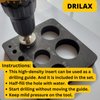 Drilax Diamond Hole Saw Diamond Drill Bits Set Template Guide 1/4 to 2 inches 10 Pcs Diamond Hole Saw Kit Ceramic Porcelain Glass Tiles Quartz Granite Diamond Drill Bits for Porcelain Tile with Case