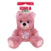 KONG Knots Teddy Bear - Knotted Rope Tummy and Tail - Soft Plush Dog Toy (Small)