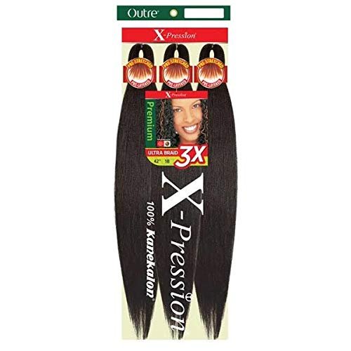 Outre Synthetic Pre Stretched ULTRA BRAID - XPRESSION 3X 42" (Color:2T1B/30, Pack of 3)