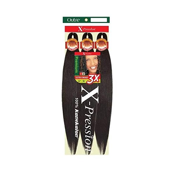 Outre Synthetic Pre Stretched ULTRA BRAID - XPRESSION 3X 42" (Color:2T1B/30, Pack of 3)
