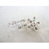 Generic Flower shaped crystal hair barrette clip bridal clip bridal barrette for fine (Primary color: Gold)
