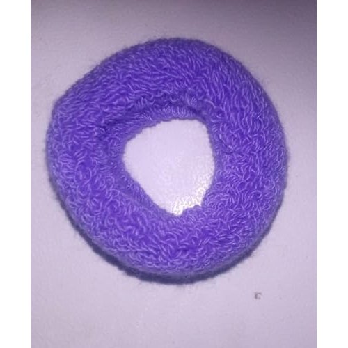 Generic Handmade Cotton Elastic Hair Rubber Bands for Women and Girls Purple Color