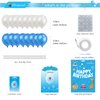 iPartycool 50Pcs Happy Birthday Balloon Decorations, 3D Premium Reusable Aluminum Foil Birthday Banner and Ecofriendly Big Star and Latex Balloons Set for Birthday Party Decorations and Supplies