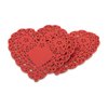 Hygloss Products Heart Paper Doilies – 6 Inch Red Lace Doily for Decorations, Crafts, Parties, 100 Pack