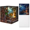 TOYQI Book Nook Kit, Booknook Kits for Adults and Teens, DIY 3D Wooden Puzzle Bookend Miniature Dollhouse Kit Bookshelf Decor Alley Build Model with LED Light