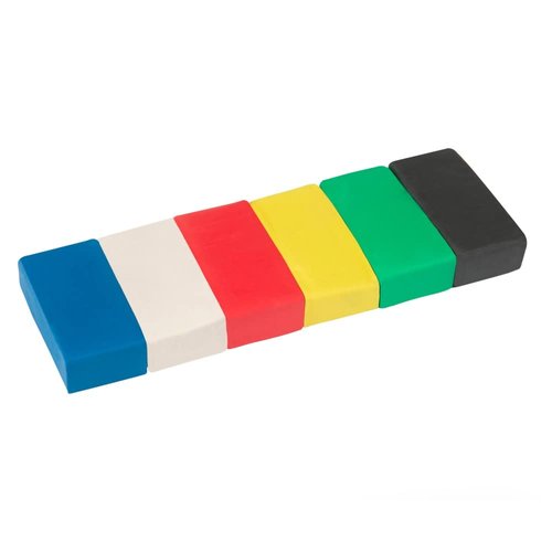 Polyform Sculpey Bake Shop Bendy Polymer Oven Bake Clay,6 unique color setpieces become rubbery and super flexible after baking,2 modeling tools made for creating holiday,figurines and school projects