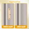 3.5 Inch Hinge Repair Plate Hinge Repair Kit Kitchen Cabinet Hinges Cabinet Door Hinge Door Hole Cover Plate Wooden Hinge Filler Plates, Hinge Blanks with Double Sided Tapes for Kitchen (6 Pack)