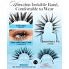 BEYELIAN Wispy Eyelashes Natural Look 8-16mm Cat Eye Wispy Lashes Soft and Lightweight 3D Volume Natural False Lashes Wispy, Reusable, Easy to Apply 7 Pairs (7P-WIS-17)