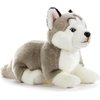 Dog Stuffed Animals-Husky Stuffed Animal, 16'' Soft Dog Plush Handmade, Cuddly and Realistic Husky Stuffed Toy for Kids Boys and Girls, Huggable and Washable, Xmas Valentines Day Easter Birthday Gift
