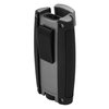 Xikar Turismo Double Jet Flame Cigar Lighter, Attractive Gift Box, Pocket-Friendly, Protective Flip-Lid, Over-Sized Fuel Tank, Matte Gray
