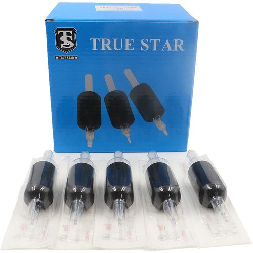 Disposable Tattoo Tubes 25MM (1 Inch)- 20Pcs Disposable Tattoo Grips with Long Tips 9 Round Tattoo Tube for Tattoo Needles, Tattoo Machine, Tattoo Supplies