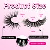 Cat-Eye Lashes Flu-ffy 21mm Manga Lashes Wispy Fairy Eyelashes, Curly Volume Spiky Lashes Faux Mink False Eyelashes that look like extensions Lashes Natural Look 7 Pairs Pack(ZD98)