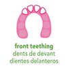 green sprouts Cooling Teether (2 Pack), Pink Set, 3 Months+