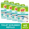 Scotch-Brite Disposable Toilet Cleaner Refill Pads, Disposable Refills with Built-In Bleach Alternative, Removes Rust & Hard Water Stains, 40 Disposable Refills