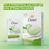 Dove Skin Care Beauty Bar For Softer Skin Cucumber And Green Tea More Moisturizing Than Bar Soap 3.75 oz, 8 Bars