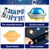 Space Themed Party Decorations Includes Outer Planet Paper Lanterns Space Party Banner Tablecloth Garland Outer Space Birthday Supplies Solar System Galaxy Planets Astronaut Rocket Party Decor