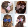 12pcs Glitter Hair Bows Alligator Clips Sequins Hair Clips Hair Barrettes Hair Accessories for Kids Girls Teens Toddlers