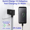 OEM Adaptive Quick Fast Charger Compatible with Motorola Edge+ (2023) Plus Full 15W Power Certified USB Type-C 5Gbps Data Cable. (2 Pack! / Black / 4FT, 1.2M)