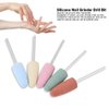 Nail Drill Bit Set, Stainless Steel Nail Drill Bits Nail Grinders Drill Bits Manicure Machine Tools Smoothing Drill for Manicure Nail Grinding and Trimming Nail Gel Drill Bit ( 5Pcs)
