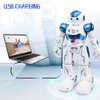 SGILE RC Robot Toys for Kids, Gesture Sensing Programmable Rechargeable Remote Control Robot for Age 3 4 5 6 7 8 12 Year Old Boys Girls Birthday Gift Present, Blue