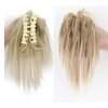 Claw Clip Messy Hair Piece Tousled Updo Messy Hair Bun Hair Scrunchies Synthetic Wavy Curly Chignon Hair Extension Ponytail Hairpieces for Women (Strawberry Blonde/Bleach Blonde)
