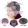 Fiumer 99j Burgundy Lace Front Wigs Human Hair 28inch 13x6 HD Transparent Lace Straight Red Wig Human Hair Colored Reddish Brown Lace Frontal Wigs Human Hair 180% Density Pre Plucked With Baby Hair