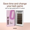 Curacoro Brown YY Lash Extensions - 2D Fans Volume Eyelashes, C CC D Curl, Thickness 0.07mm, 8-15mm Length Mixed Tray, Full Fluffy Volume Look, Long Lasting & Easy Application