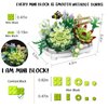 Building Blocks for Adults- Succulent Building Toys, Bonsai Botanical Collection Toy Building Sets, Plants and Flowers DIY Home Decoration, Gifts for Women Kids (Not Compatible with Lego)