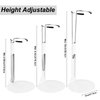 HMIEPRS 10 Pcs Doll Stand Adjustable Doll Display Stand, Action Figure Stand Holder 1/6 Scale Doll Support Stand for 8" to 12" Doll Accessories (White)