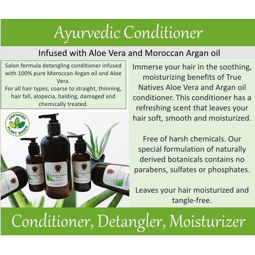 True Native's Ayurvedic Detangling Conditioner with Aloe and Argan oil (4oz)