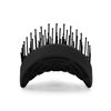 NuWay 4HAIR DoubleC U.S. Patented Double Curved Detangling Brush is Hair Dryer Safe (Iron Black)