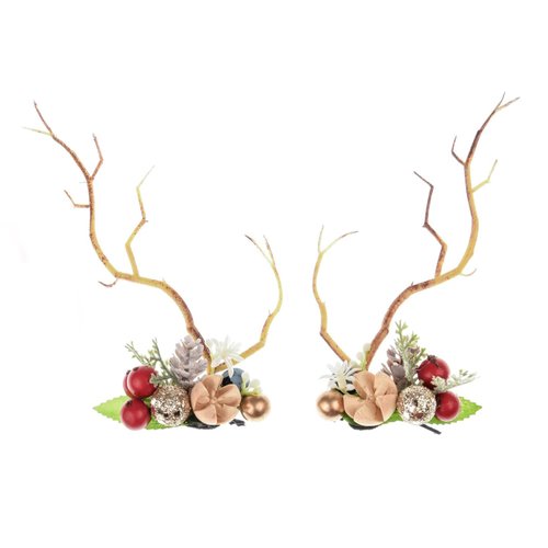 STHEJFB Reindeer Ears Christmas Headdress Headband Christmas Hair Clips Halloween Pine Cone Cute Crown Reindeer Antlers Girls Beauty Headdresses Christmas hair accessories