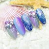 SILPECWEE 8 Boxes Mermaid Nail Pearls Iridescent Circular&Semi Circular Nail Art Pearl 3D Flat Back Pearl Nail Charms Pearls Beads Acrylic Nail Decorations for DIY Nails Accessories