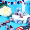 Laza Independence Day Nail Art Glitters 12 Colors Red Blue Silver Fine Powder Chunky Star Sequins Hexagon Confetti 4th of July Nail Decals Festival Polish Nail Art Supplies - Colorful Holiday