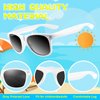 ASTARON 12 Pack Kids Party Sunglasses Bulk Neon Party Favors for Beach Wedding Party Pool Party Supplies, Balck and White